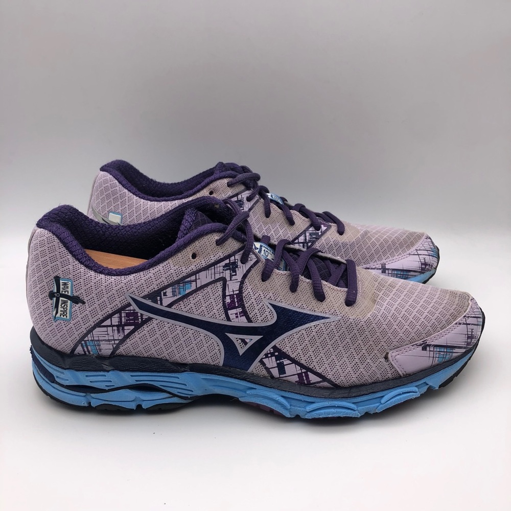 Mizuno Womens Inspire 10 Running Shoes Gray